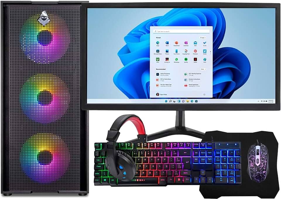 PC Gamer Completo Intel Core I7 3.4GHz 16GB DDR3 SSD 480GB Monitor 19" Kit Gamer - Escolha a placa de vídeo (RX 580 8GB)