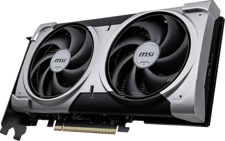 MSI Placa de vídeo para jogos NVIDIA GeForce RTX 5060 Ti 16G VENTUS 2X OC PLUS GDDR7 128 bits, Boost Clock até 2617 MHz, PCIe Gen 5, DLSS 4, DP 2.1 x 3, HDMI 2.1 x 1, SFF Ready
