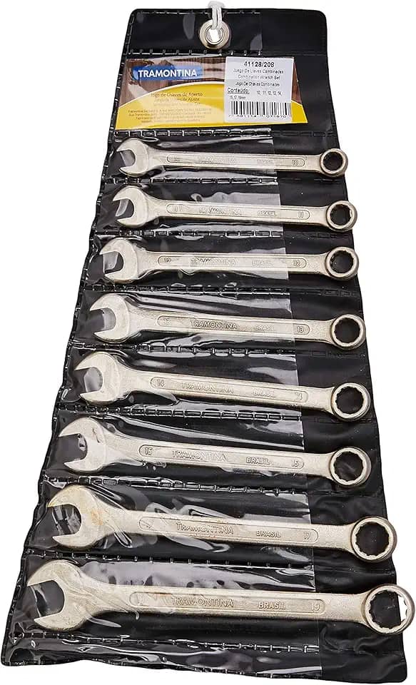 Tramontina 41128208, Jogo de Chaves Combinadas Pescoço Curto 8 Peças