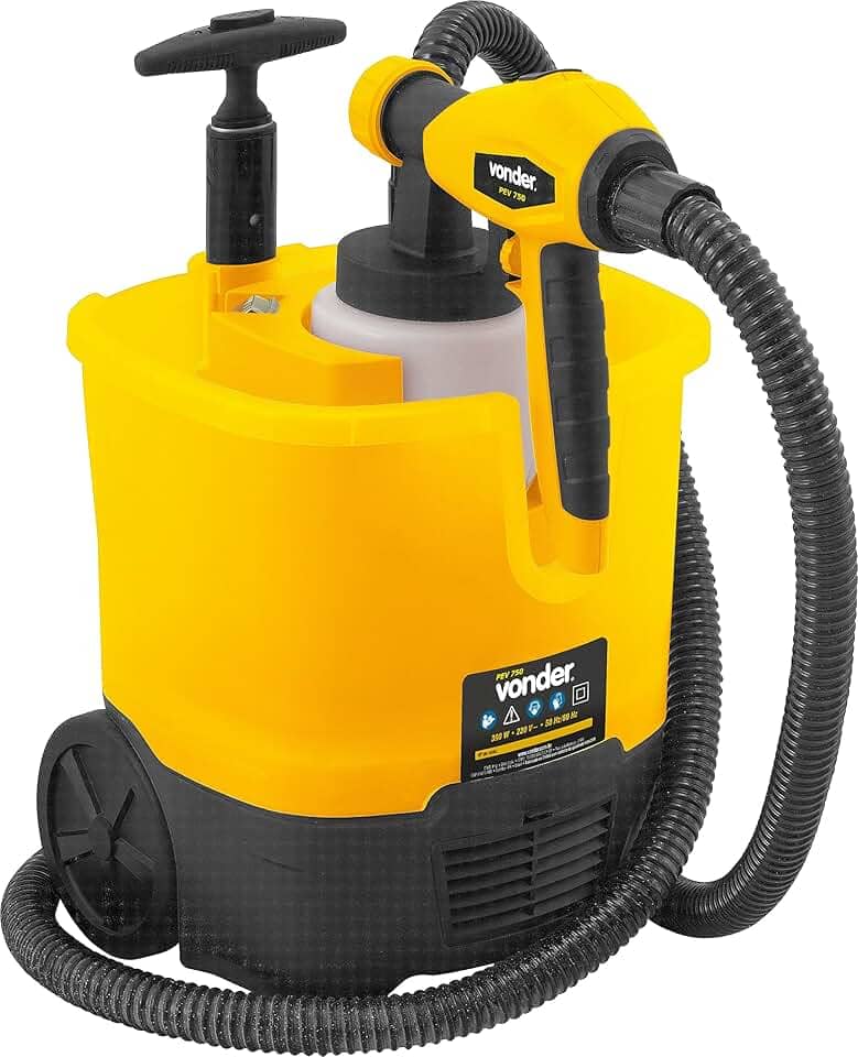 Vonder, Pistola Elétrica Para Pintura, Com Roda, Pev 750, 127 V~.