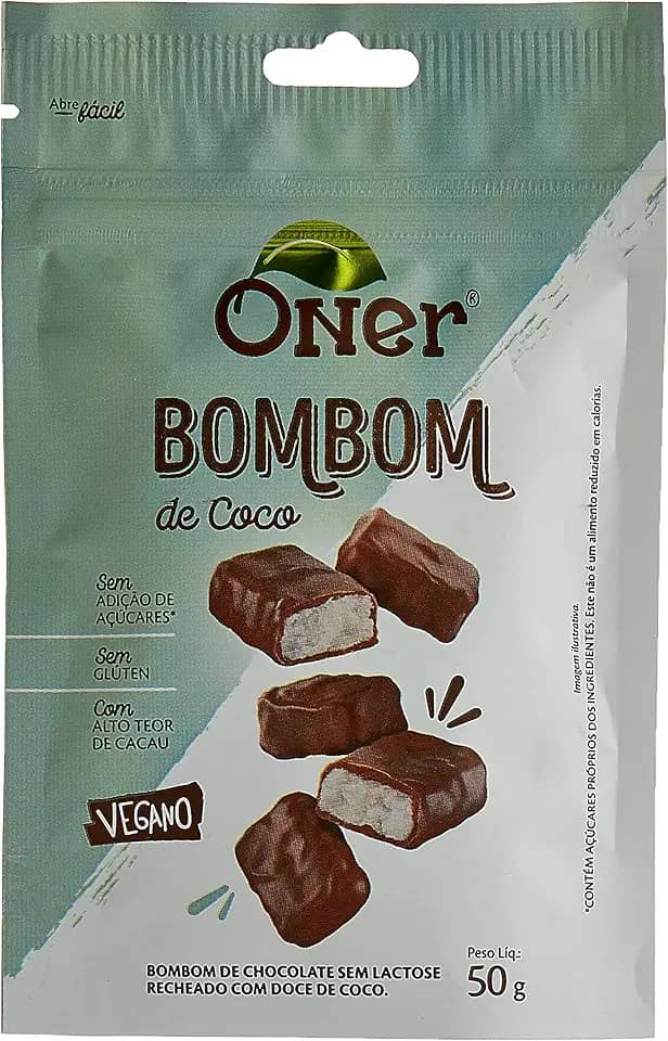Bombom de Coco Fit, Oner, 50 g