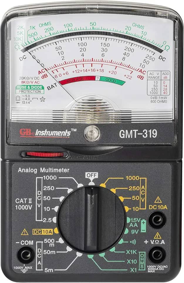Multímetro Gardner Bender GMT-319, RJ-45 e RJ-11, 7 funções/19 faixas, 1000 V, preto