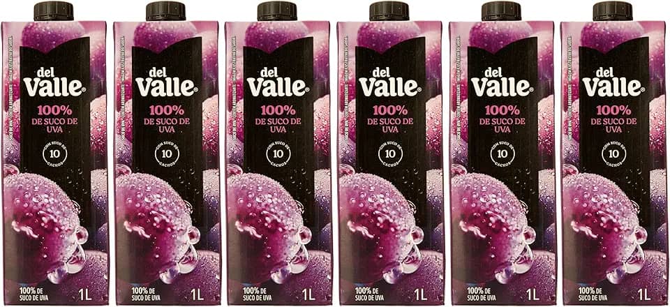 Pack de Del Valle 100% UVA (06) 6 unidades