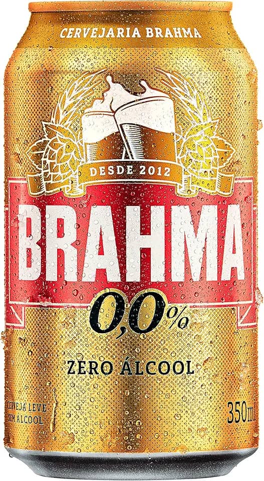 Cerveja Brahma Zero, 350ml, Lata