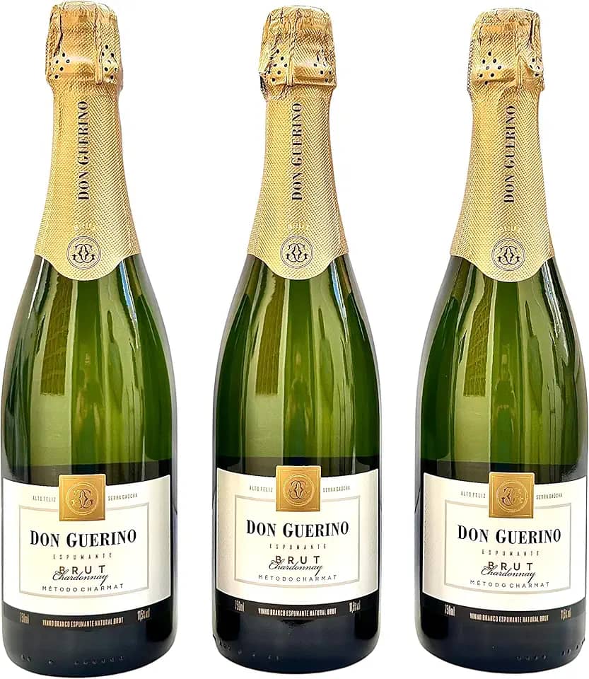 Espumante Don Guerino Brut Branco Chardonnay | Kit Com 3 Garrafas | Oferta