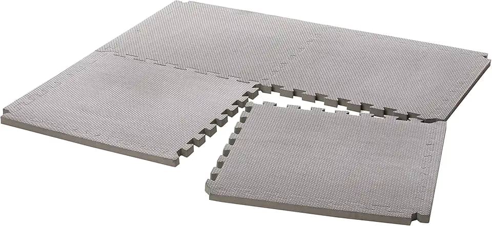 Tatame EVA Preto Conjunto com 4 Unidades 50cm x 50cm x 2cm