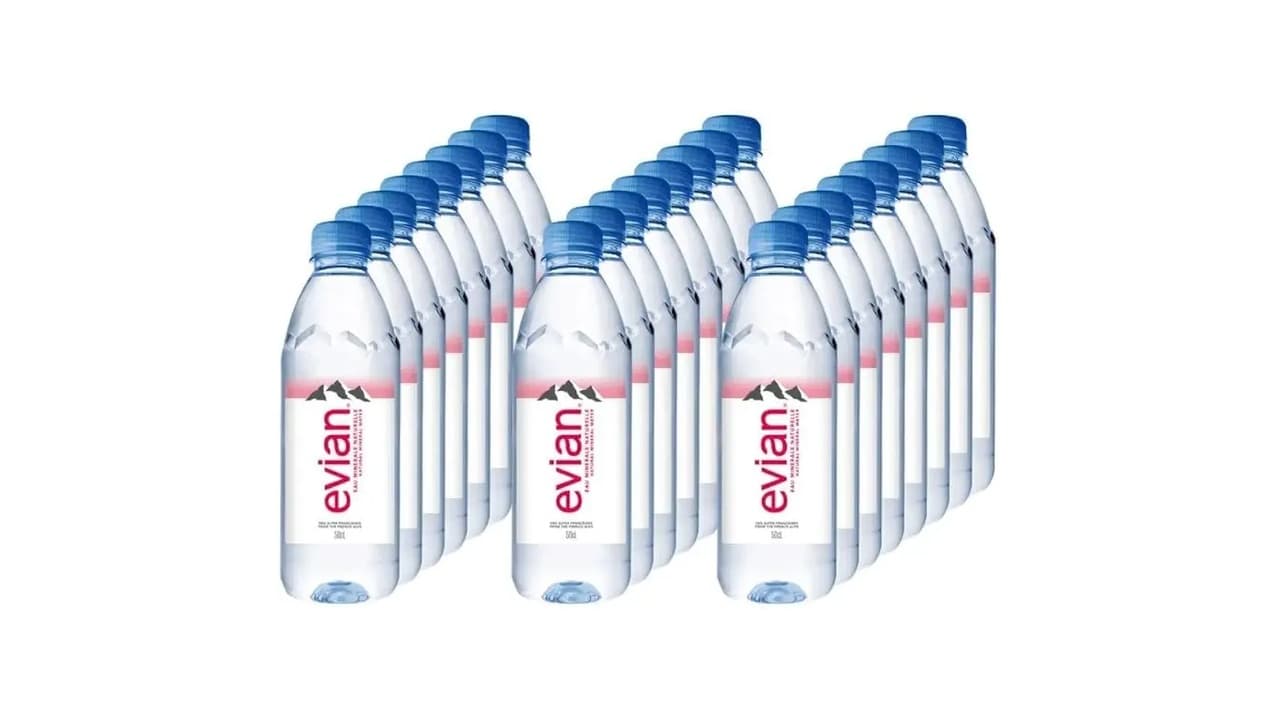 Melhor Agua Mineral Evian: Vidro ou PET?