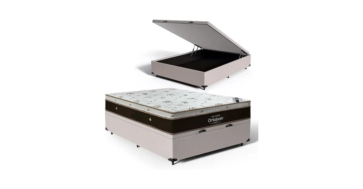 Melhores Camas Box King Size Ortobom com Baú