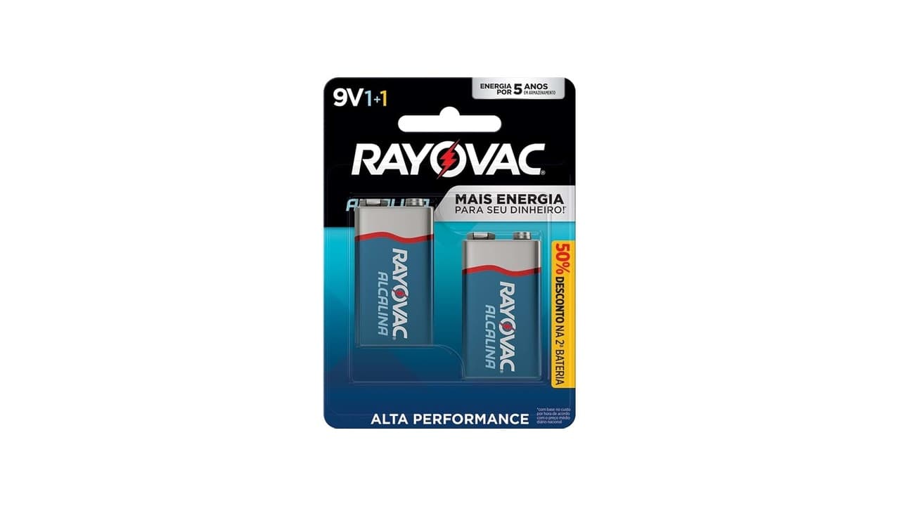 Qual a Melhor Bateria 9V: Alcalina ou Lítio?