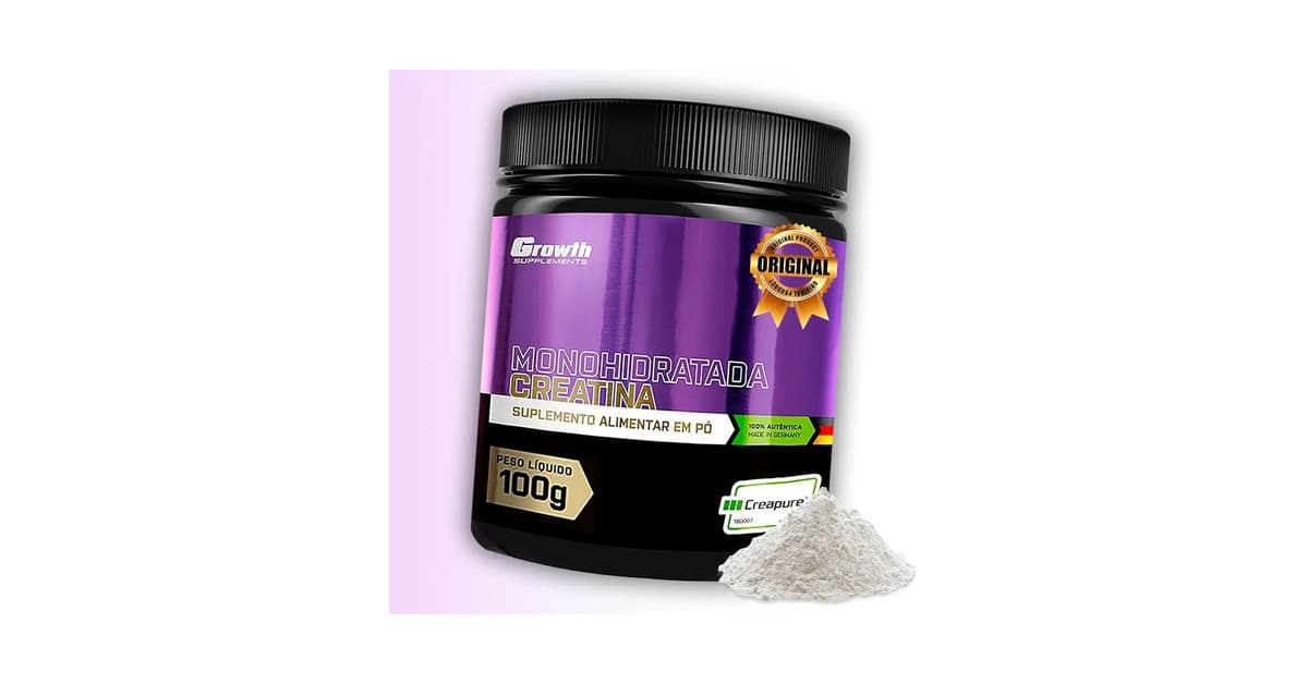 Qual a Melhor Creatina Monohidratada ou Pura Growth: Creapure ou Comum?