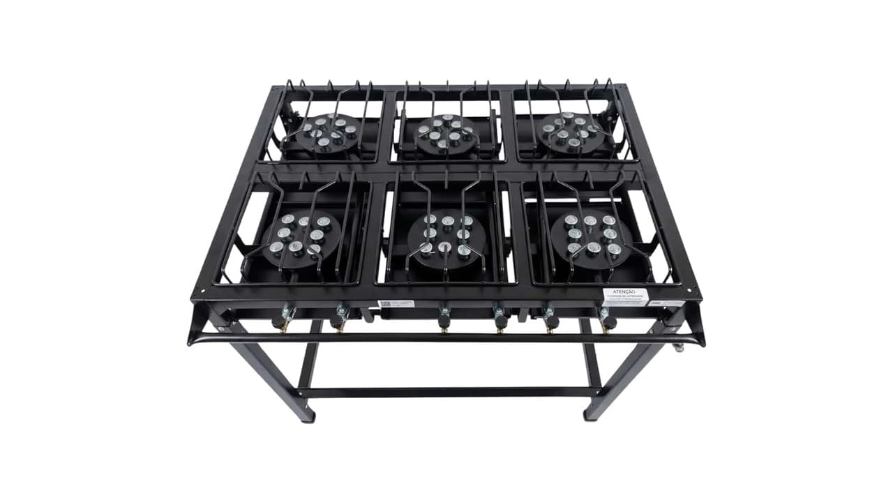 Melhor Fogão Industrial de 6 Bocas: 10 Modelos Robustos