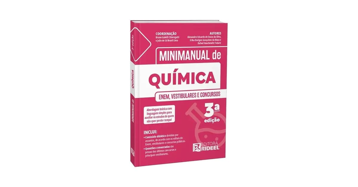Melhor Livro de Química Para Vestibular: Do Enem ao ITA