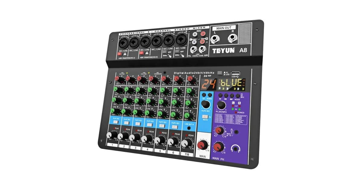 Melhor Mesa de Som 8 Canais: Qual a Ideal?