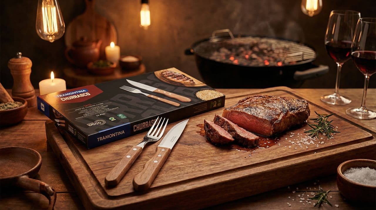 Qual o Melhor aço para faca de churrasco? Guia de Inox vs Carbono