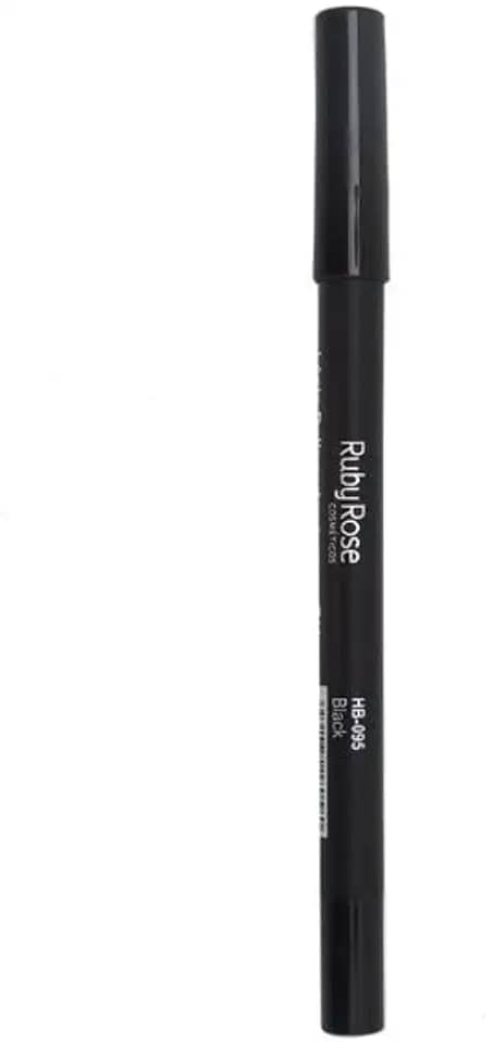 Lápis Delineador para Olhos a Prova D'água Carbon Black Ruby Rose HB-050