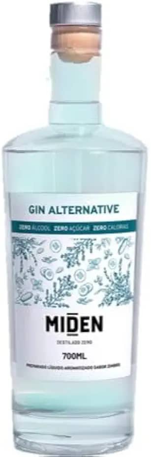 Miden Alternative Gin Zero 700ml - Gin Zero Álcool