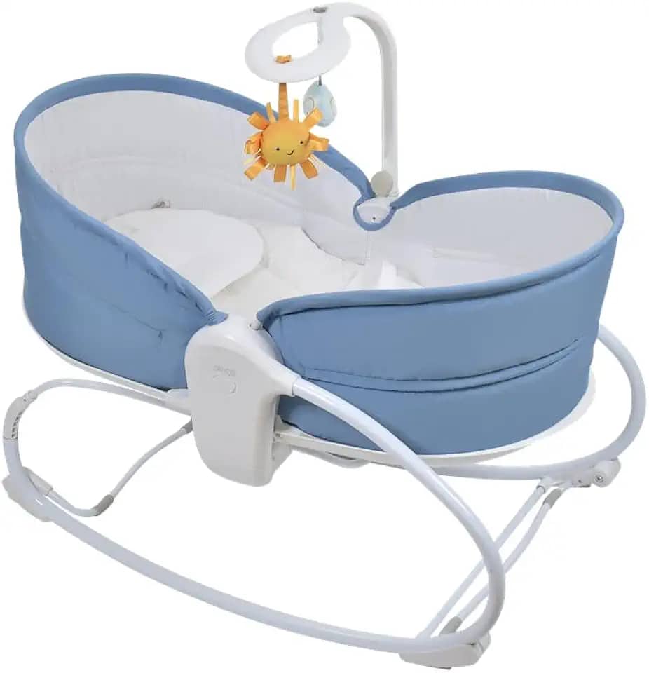 Cadeira Moises Aconchego Clingo, Berço Portátil para Bebê, Azul