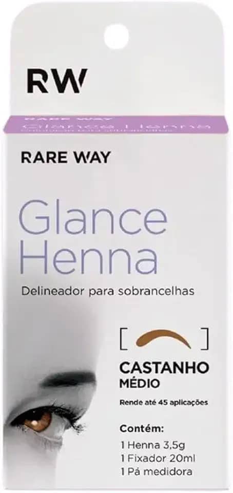 Henna Para Sobrancelha Rare Way Castanho Médio
