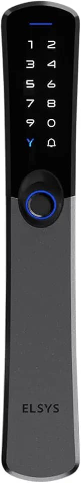 Fechadura Digital de Embutir, Abertura por biométria, Samba, Preta ESF-DE6100I, Elsys