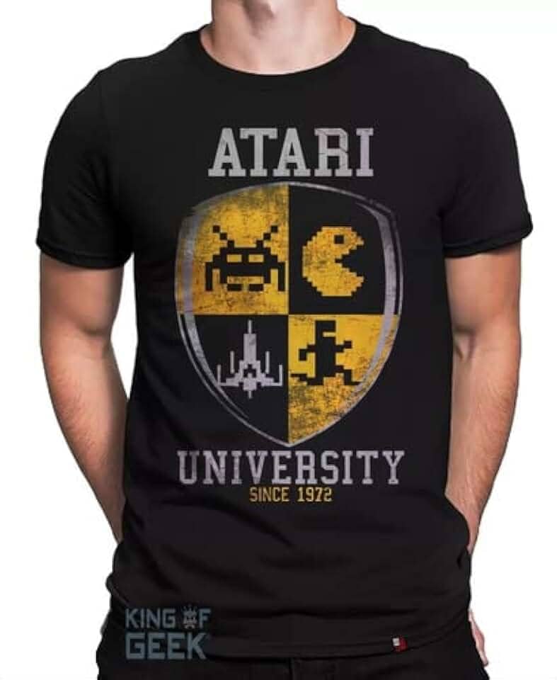 Camiseta Atari Video Game Retrô Camisa Geek Jogos Filmes