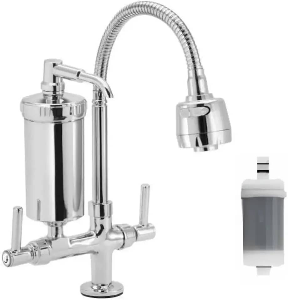 Torneira Inox Com filtro Para Cozinha, Torneira de Metal Cozinha de Banca (F.B GOURMET CROMADO)
