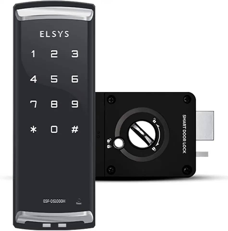 Fechadura Digital de Sobrepor, Elsys, ESF-DS1000H, Preta
