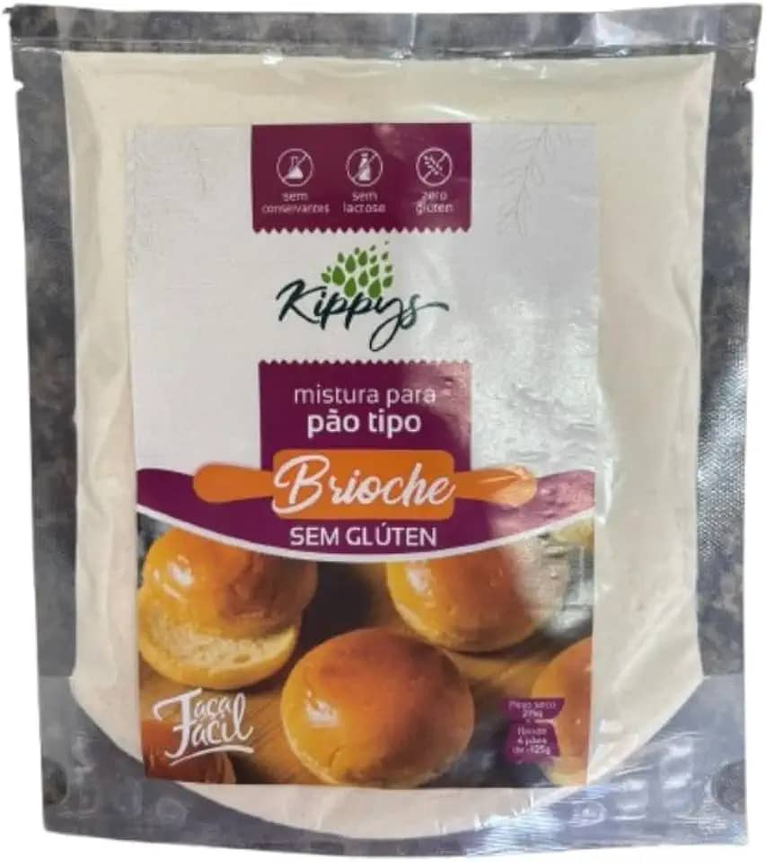 Mistura para Pão brioche 'sem glúten' - rende um pão de 500g | Kippys Natural