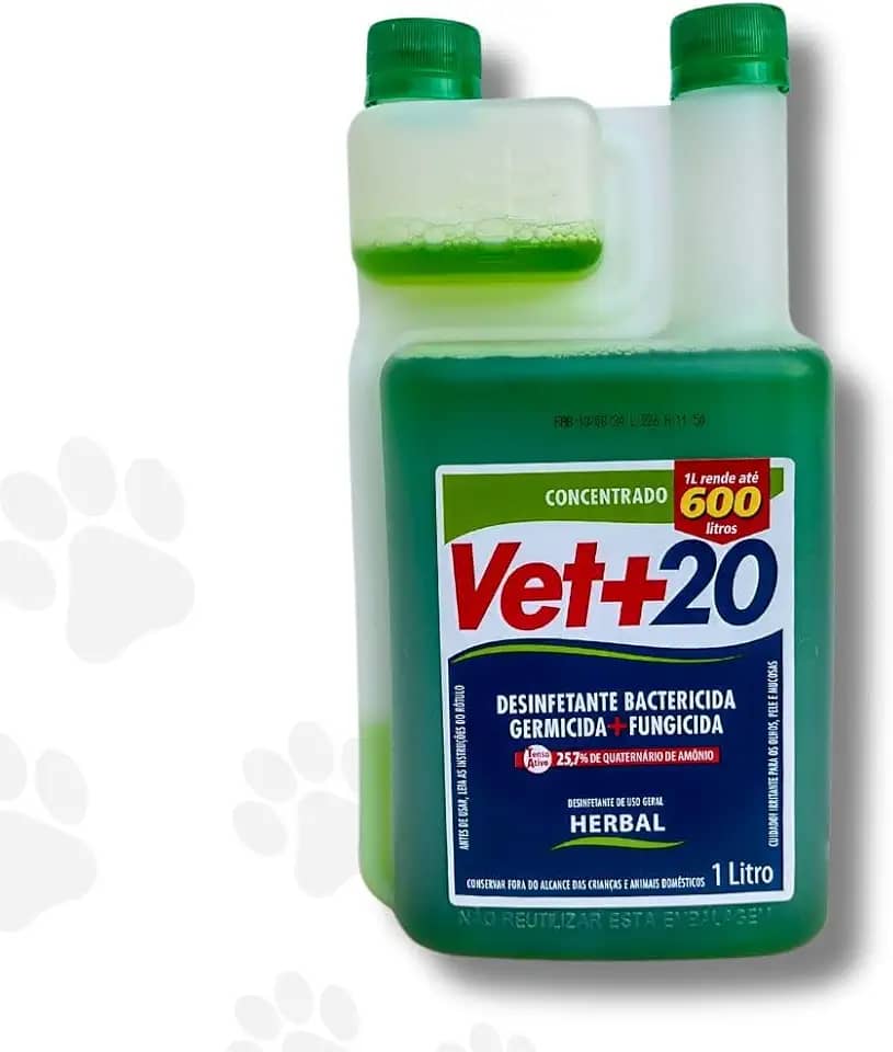 Desinfetante Bactericida Concentrado Cães Gatos Pet Casa 1 Litro Tira Cheiro Fezes e Urinas Herbal Lavanda Alfazema Limão Cravo (Herbal)