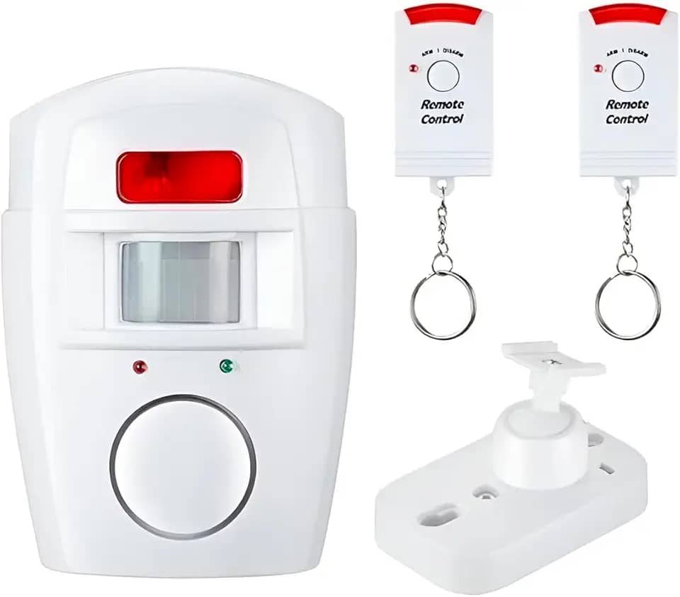 Alarme de Segurança com Controle Remoto e Sensor PIR - Detector de Movimento 110° | Alarme 105dB | Fácil Instalação | Proteção 24h para Casas, Escritórios e Comércios
