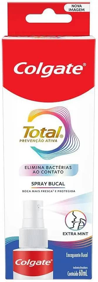 Spray Bucal Colgate Total Com Agentes Antibacterianos 60ml
