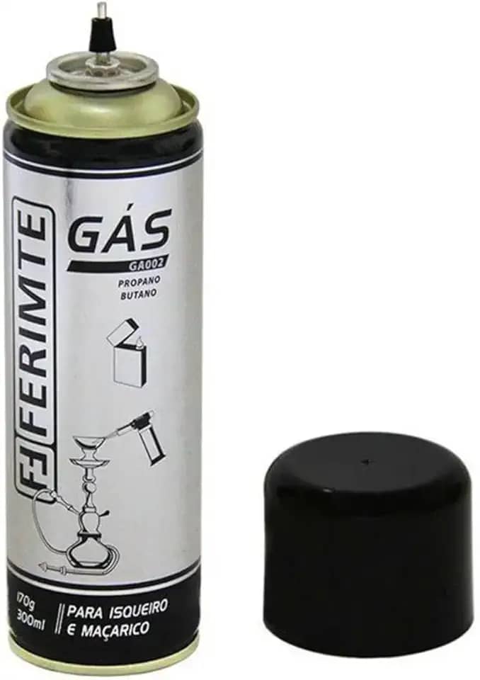 Refil para Maçarico Culinário Recarga Isqueiro Gás Butano-Propano 320ML/170G