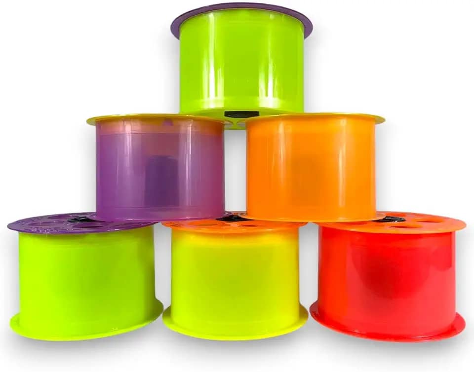 Carretilha De Pipa Plástico Reforçado 8 Polegadas 21cm Médio Colorido Aleatório