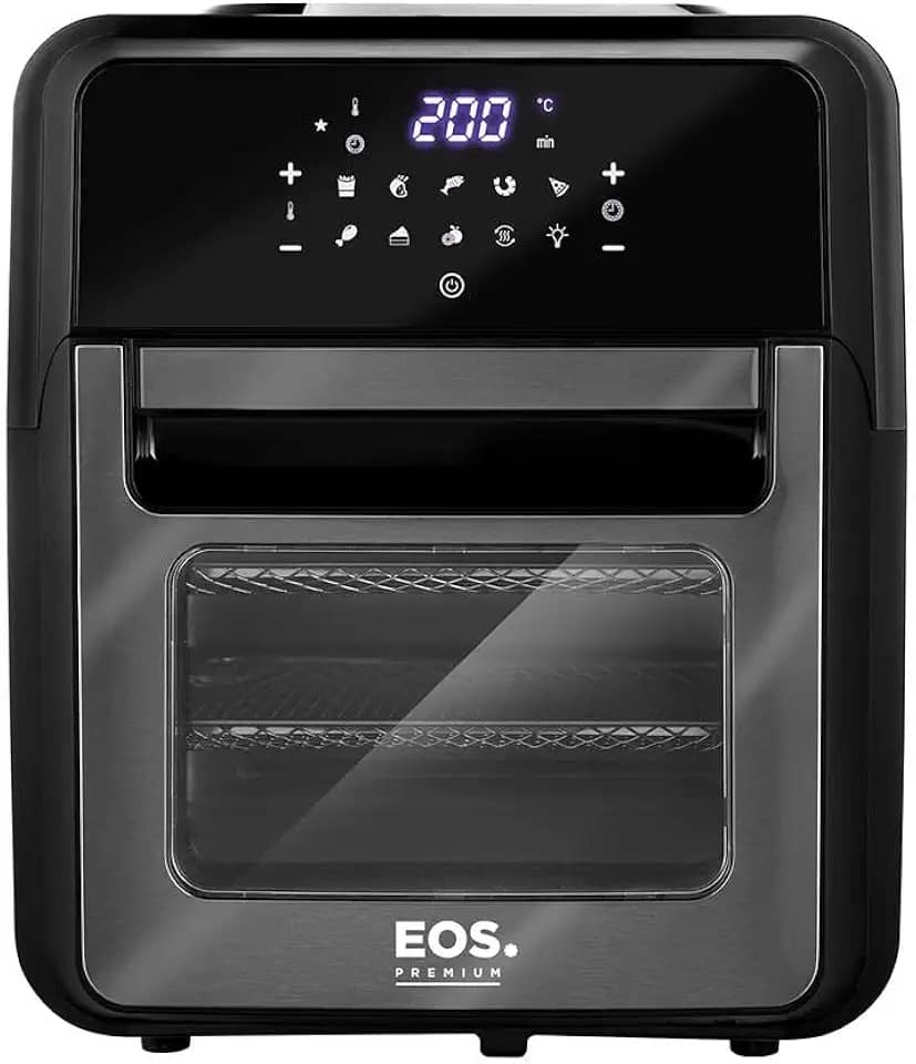 Fritadeira Sem Óleo Air Fryer EOS Premium 12L Digital Touch Titanium EAF12T 220V