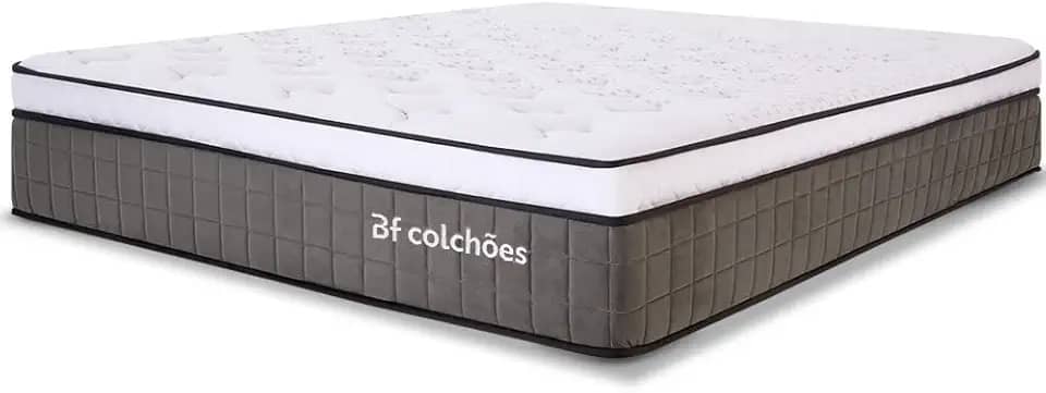 Colchão Casal Molas Ensacadas Espuma D33 Firme e Pillow de Visco Power Sleep 138x188cm - BF Colchões