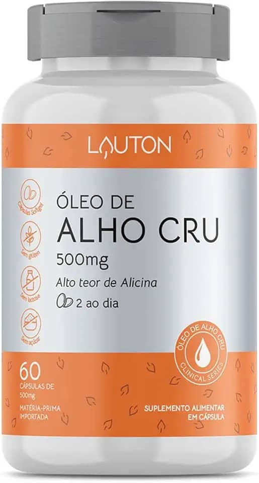 Óleo de Alho Cru 60 Cps - Lauton
