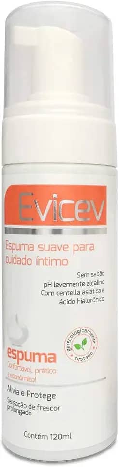 Evicev Espuma Para Higiene Íntima Coadjuvante Em Caso De Candidíase E Coceiras Frasco Com 120 Ml, Bioworld