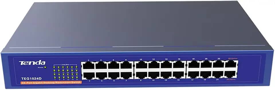 Tenda SWITCH 24 PORTAS TEG1024D GIGABIT, Preto