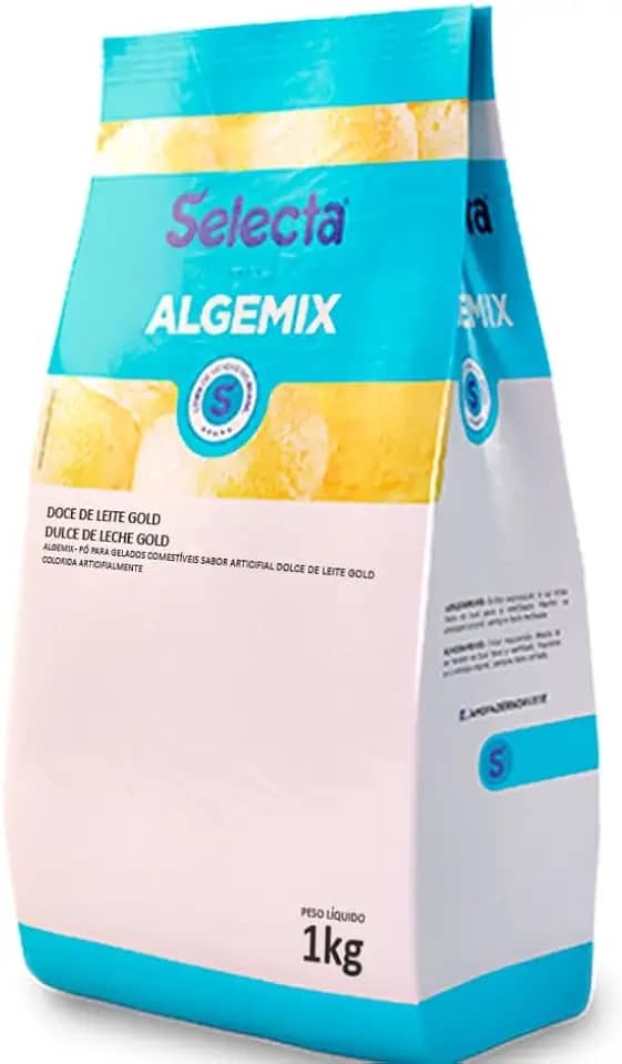 Algemix Pó p/Gelados Sabor Doce de Leite Gold 1kg- Selecta