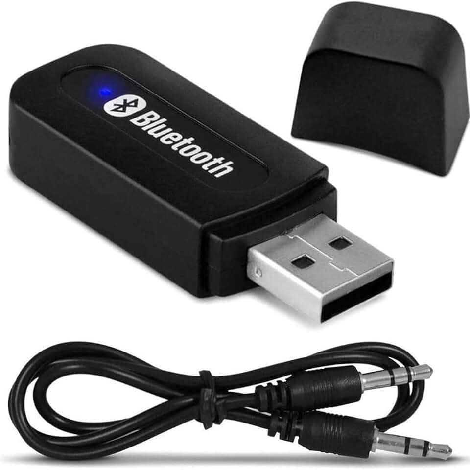 Receptor Adaptador De Sinal Bluetooth Usb P2 Som Automotivo