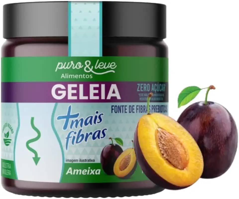 GELÉIA DE AMEIXA +MAIS FIBRA 100% FRUTA PURO & LEVE - 230G