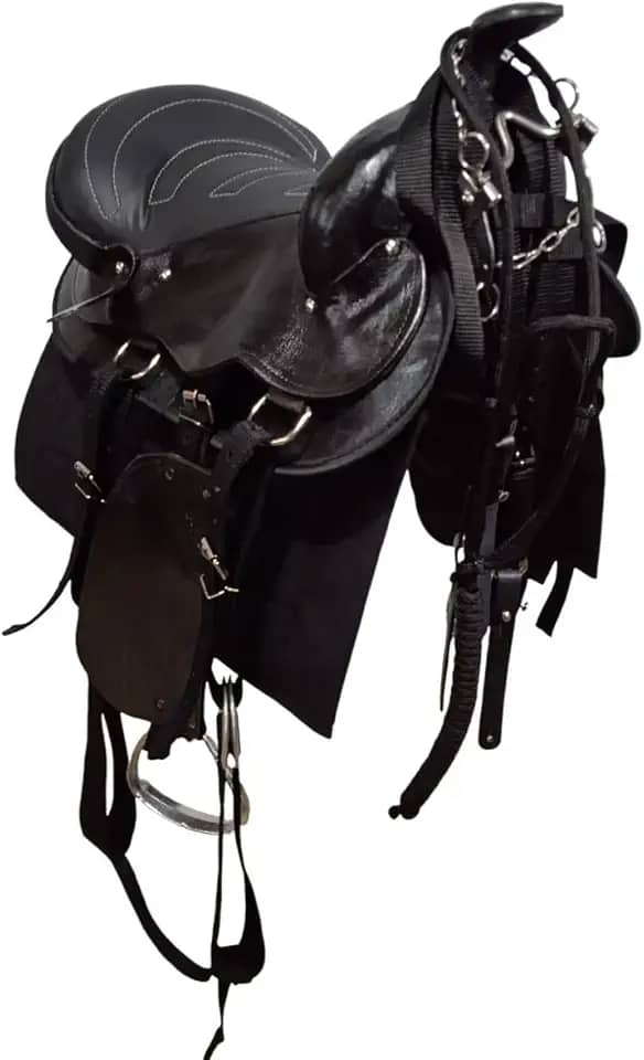 Sela Americana Tradicional para montaria completa para cavalgada passeio montada 16 polegadas