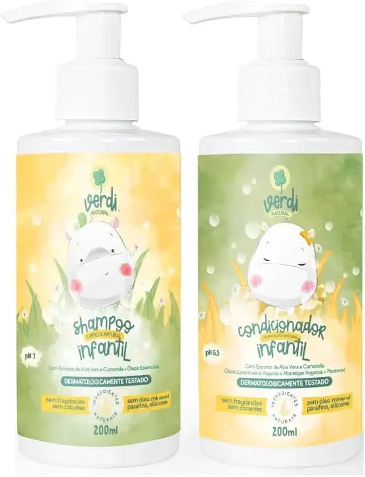 Kit Shampoo + Condicionador Camomila e Aloe Vera | Verdi Natural