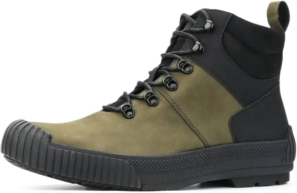 WEOOAR Botas De Caminhada Masculinas Para Trilhas Ao Ar Livre, Mochilão, Montanhismo, Calçados Adequados Homens (Verde, 10)