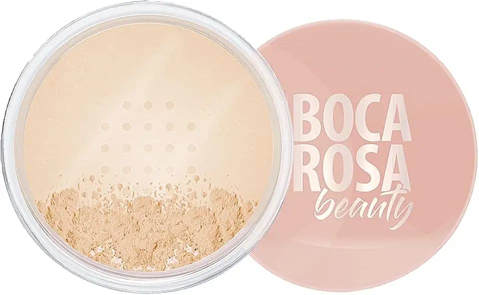 Pó Facial Solto Boca Rosa Beauty Mármore 1 – Acabamento Matte, Controle de Oleosidade, Textura Aveludada – Maquiagem Vegana, Tom Claro – 20g