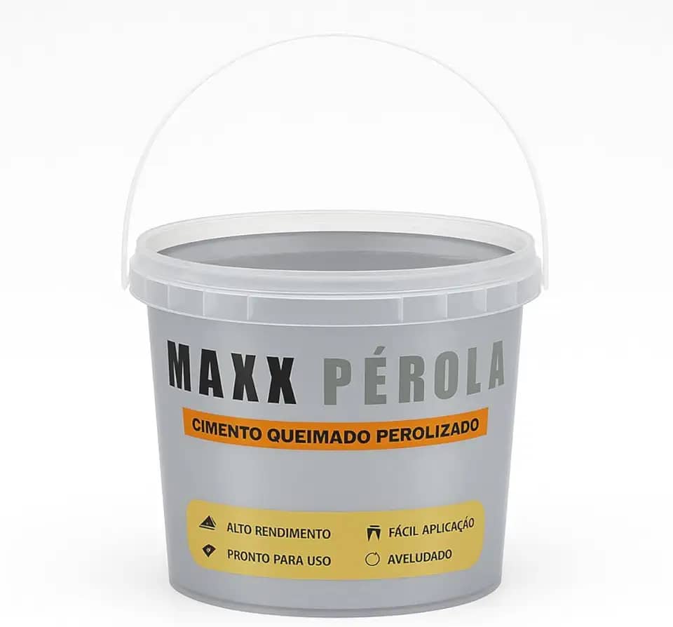 Efeito Cimento Queimado Perolizado 2Kg Massa Efeito Aveludado (Cinza Elefante)