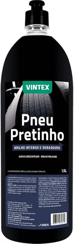 Produto para Dar Brilho ao Pneu do Carro Pneu Pretinho Automotivo 1,5 L Vintex