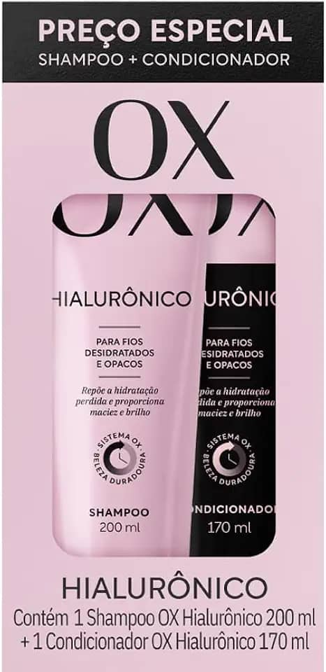 Ox - Shampoo 200ml e Cond 170ml Promopack Hialurônico