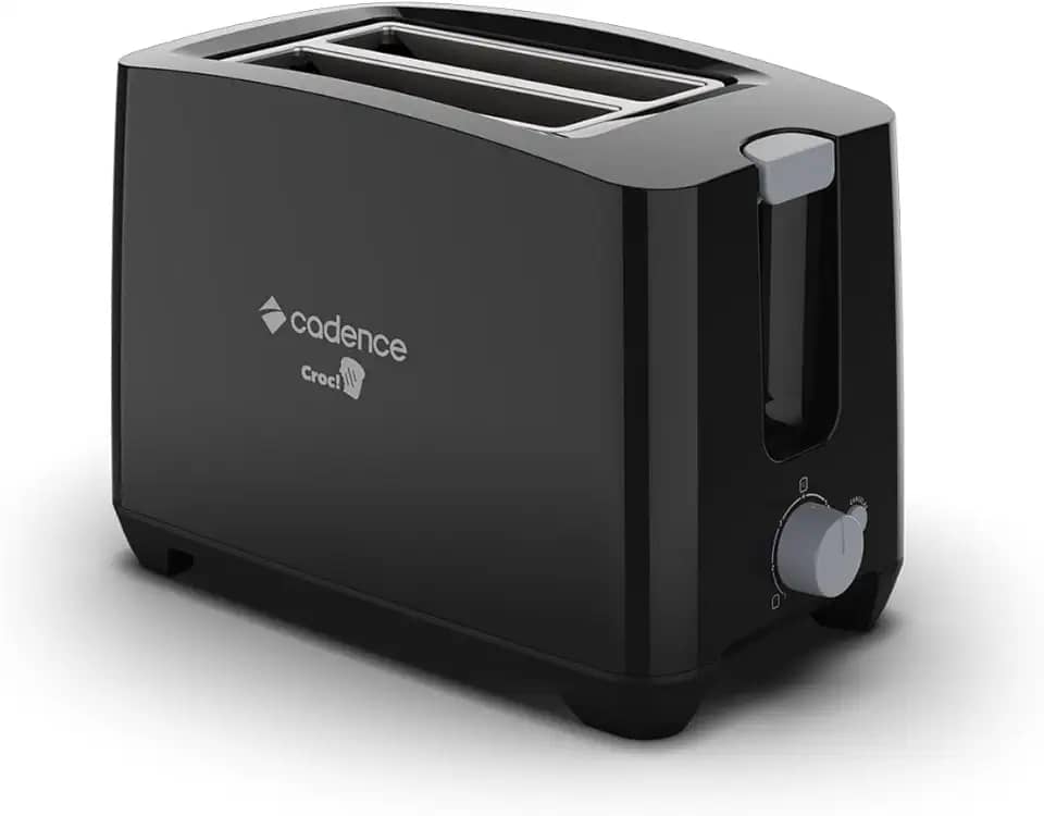 Torradeira Preta Croc! Cadence - 127V