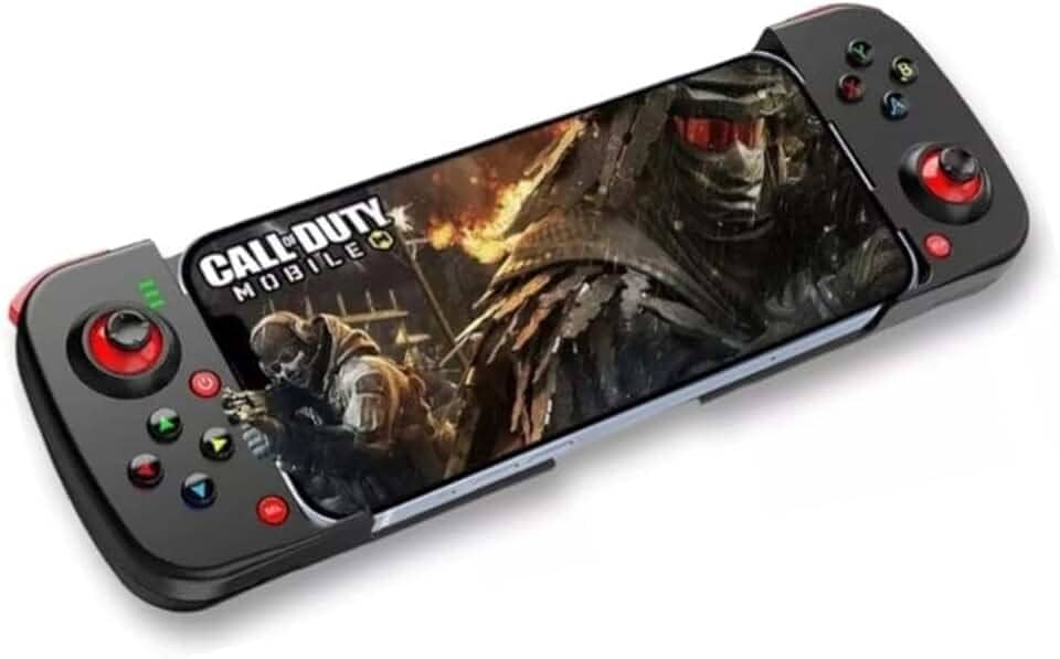 Controle Gamepad Manete BSP D3 Para Celular Smartfone Retrátil Extensível Bluetooth Compatível com Celular Android ou iOS Compatível com PC Computador PS3 Suporta Cloud Gaming Game Pass e Steam (Preto)