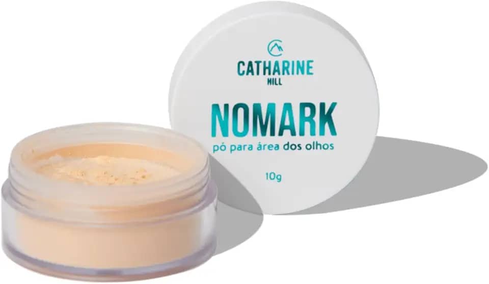 Catharine Hill - Pó Translúcido Área dos Olhos Nomark - | Ultrafino, Fixa o Corretivo, Ilumina Naturalmente, Suaviza Linhas Finas – Acabamento Leve e Radiante - Cor 07